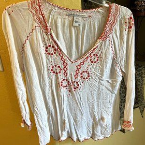 White Long Sleeve Women's Shirt